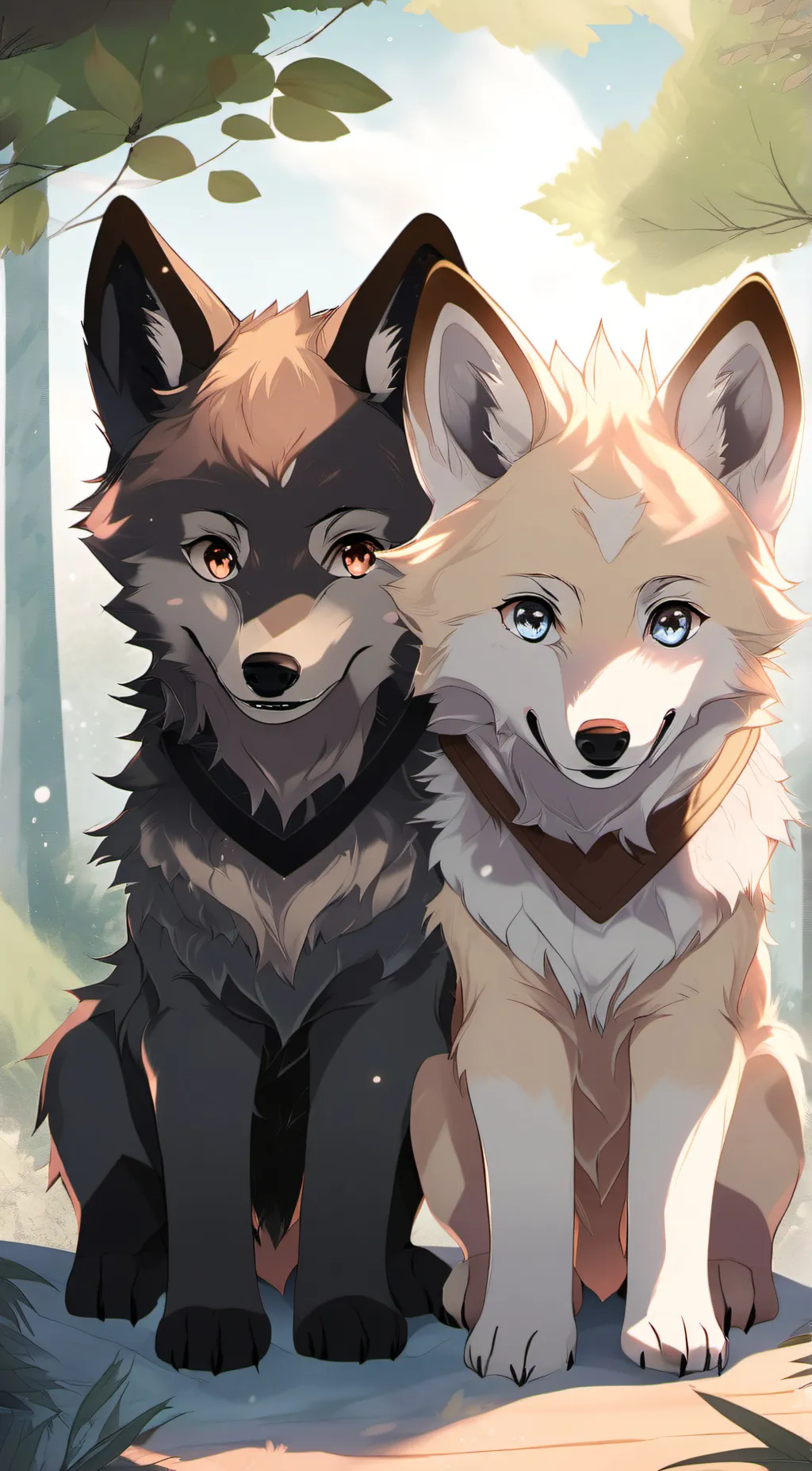 ai character: calvin and snow background