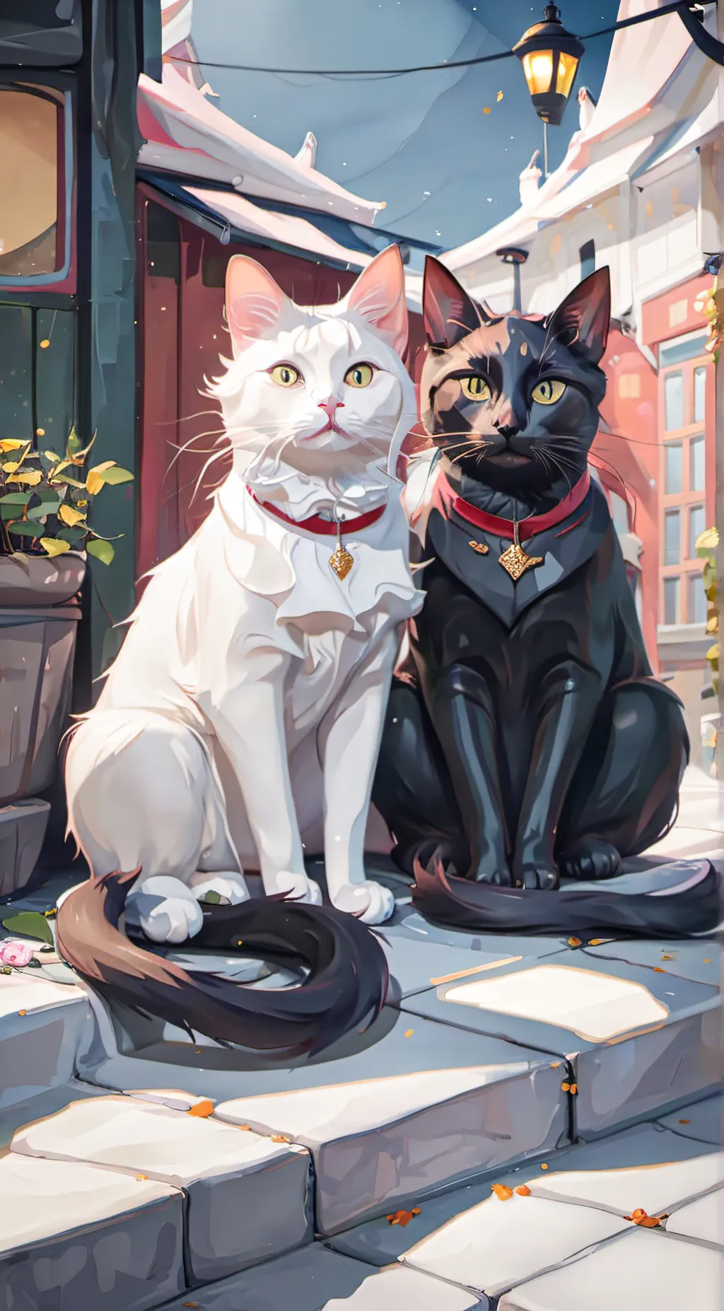 ai character: Snow and Shadow background