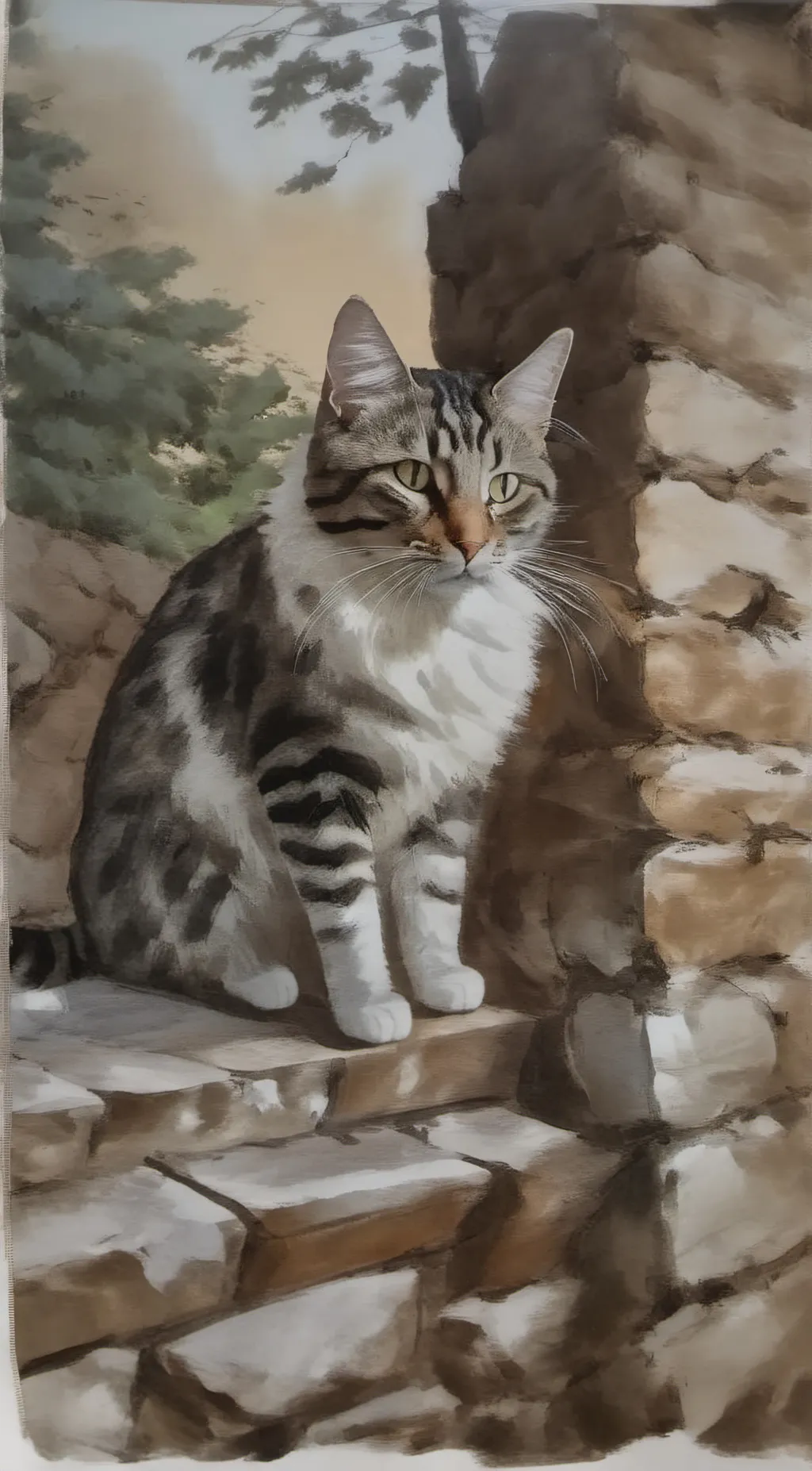 ai character: Lost kitty :( background