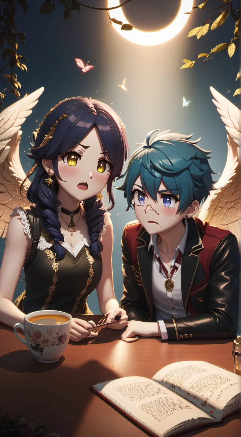 ai character: Angel, z background