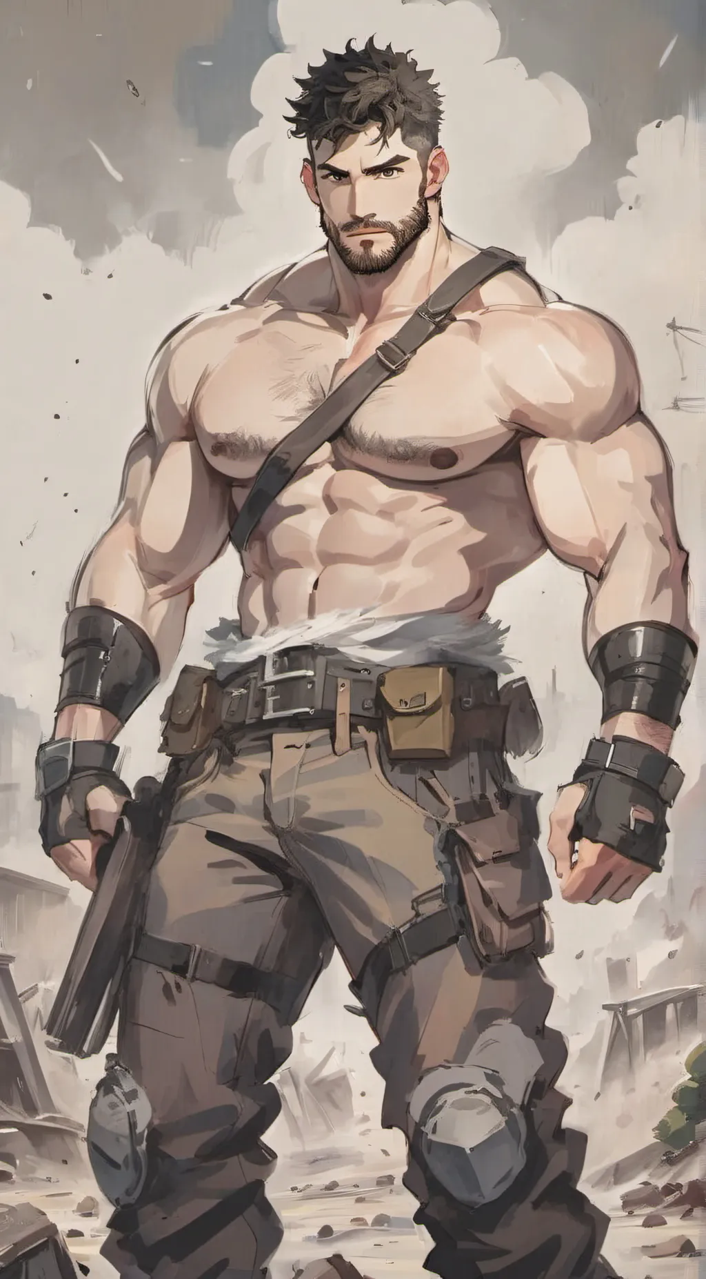 ai character: Apocalypse guy background