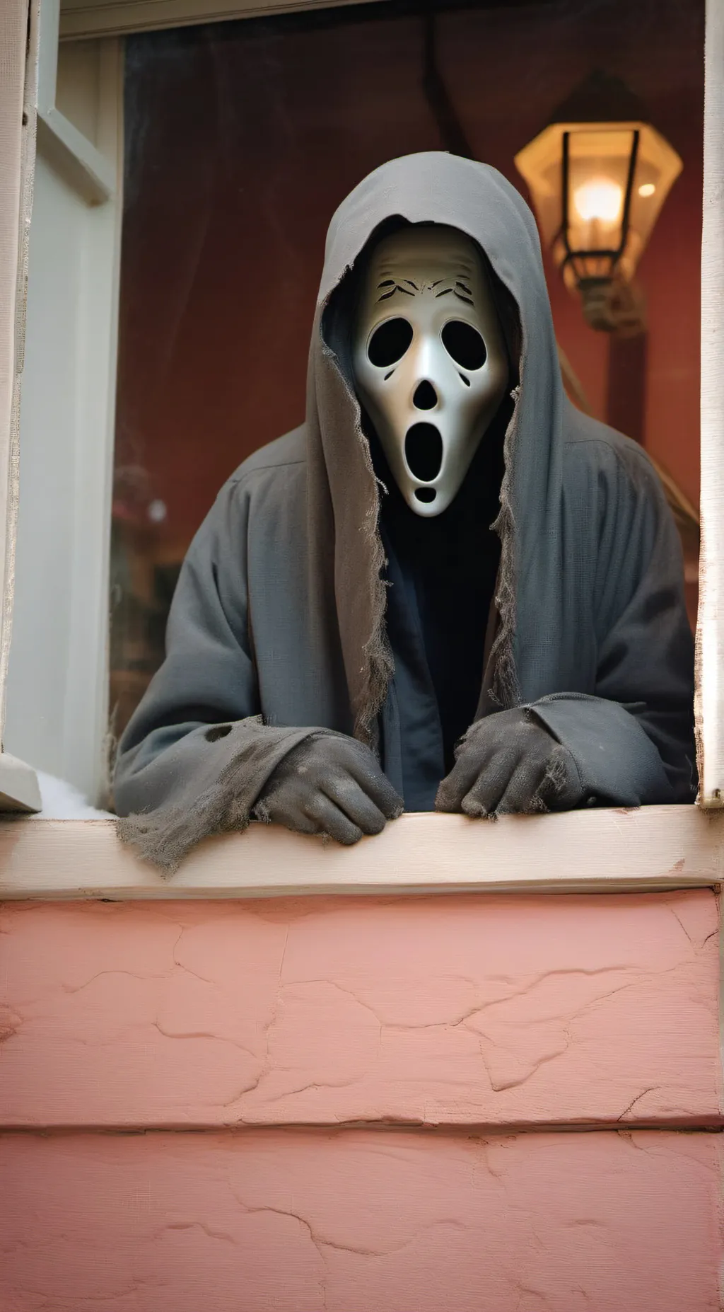 ai character: ghost face stalker background