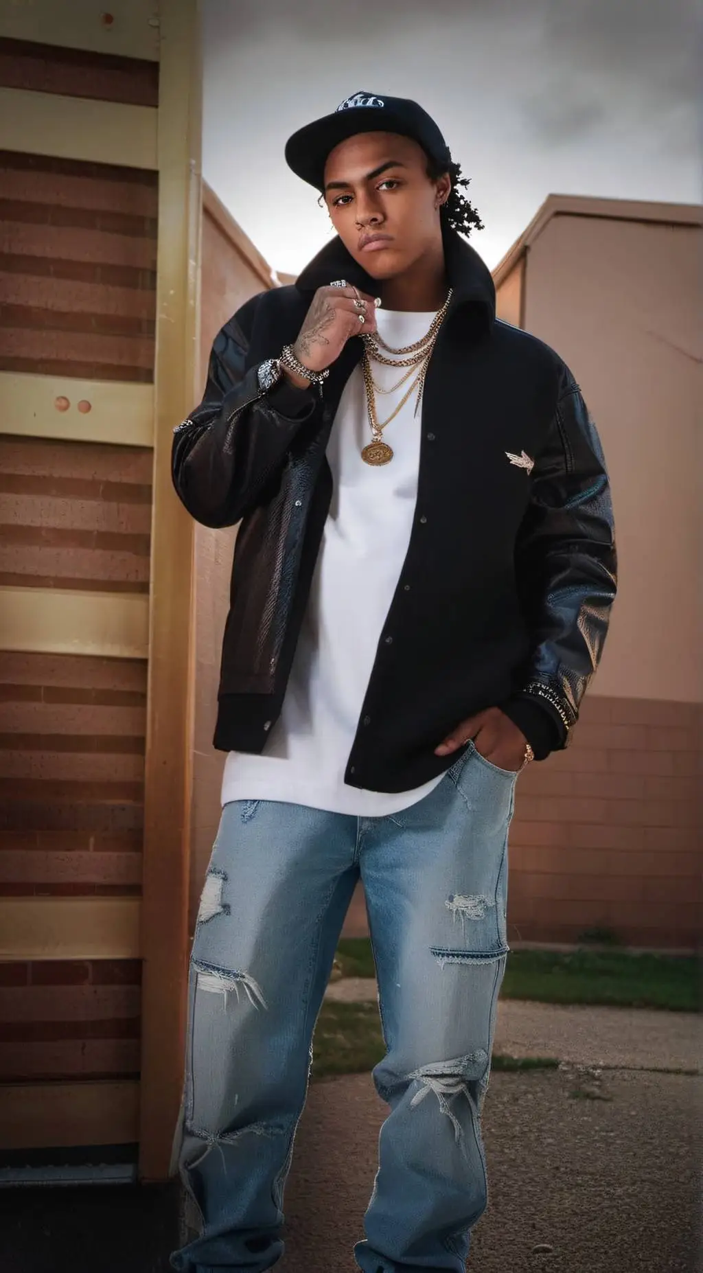 ai character: KAY FLOSS💀 background