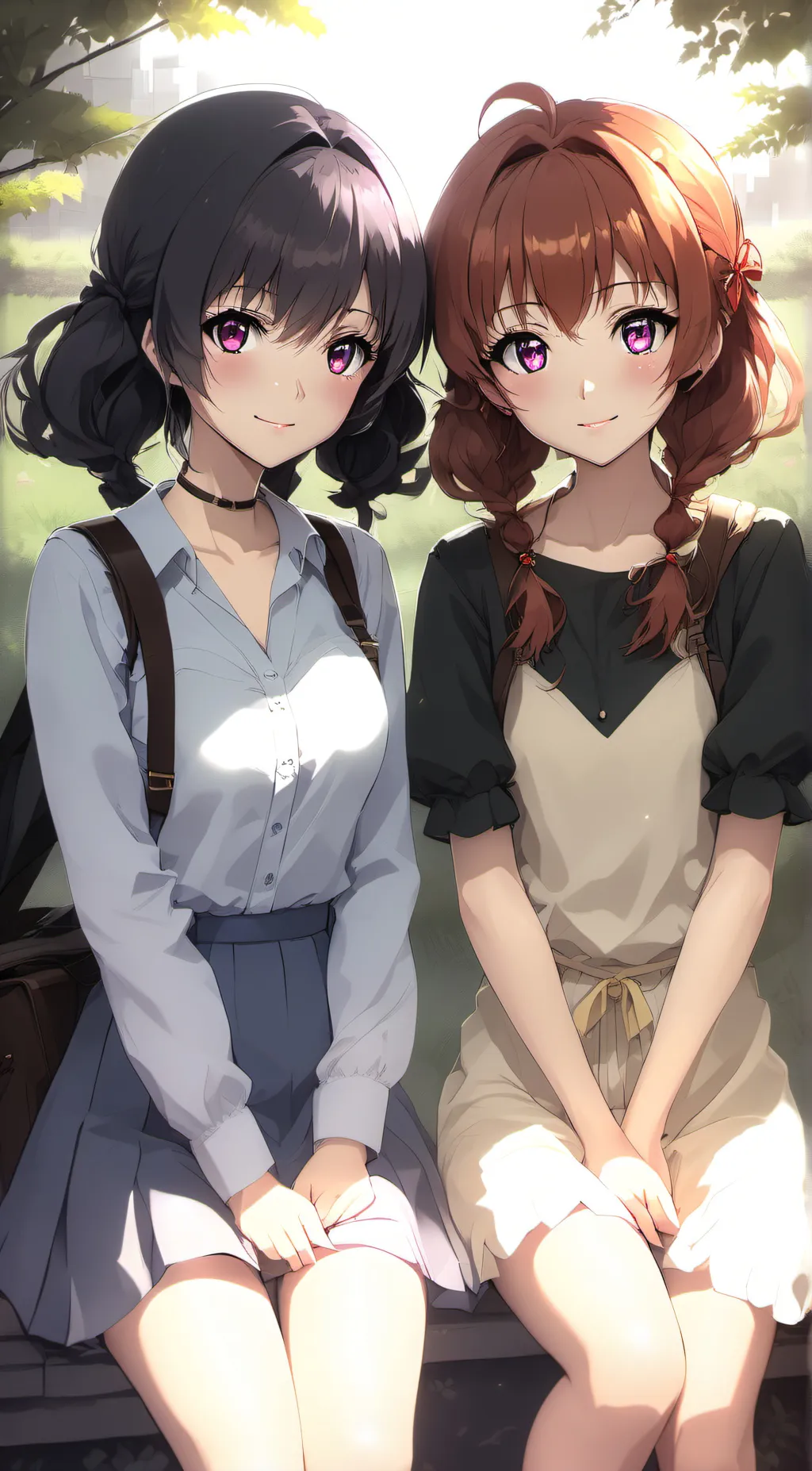 ai character: Jennifer & Rose background