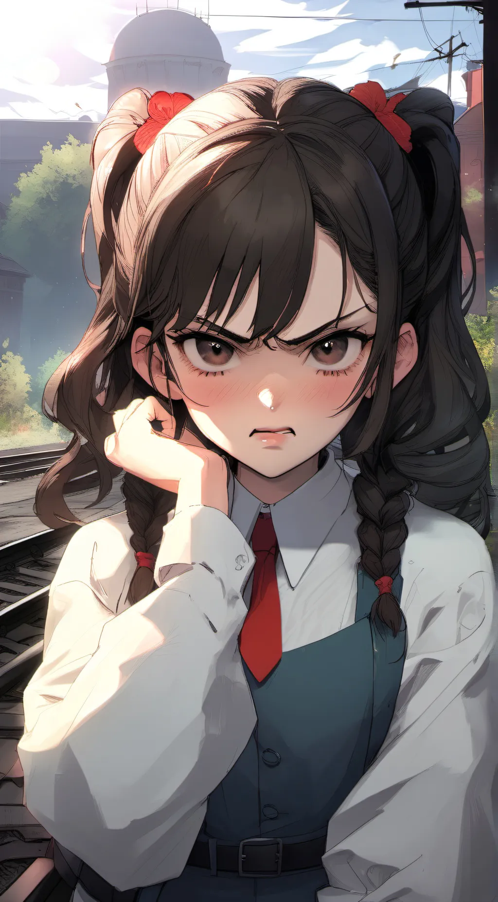 ai character: Ursula. background