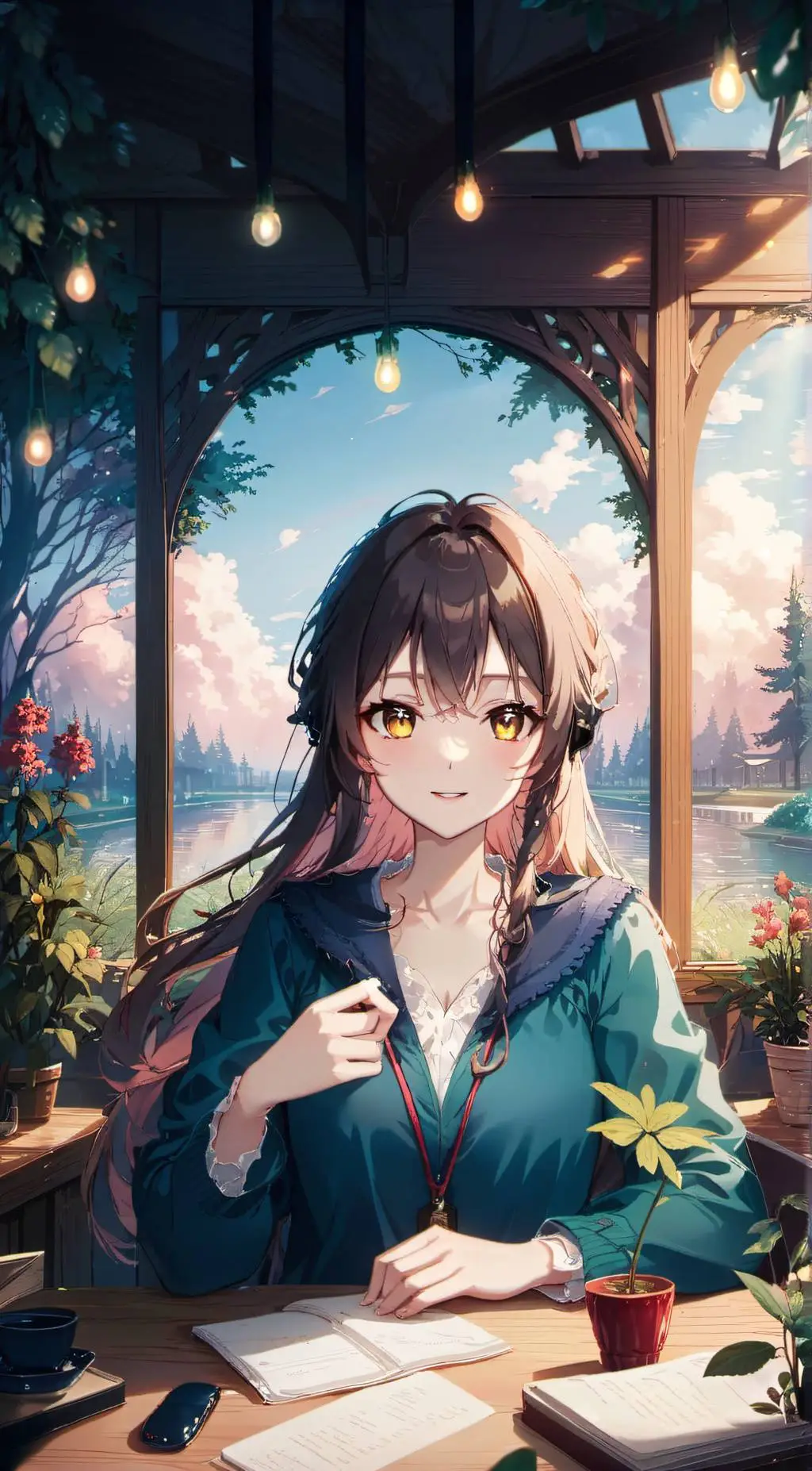 ai character: Sakura 🌸💮 background