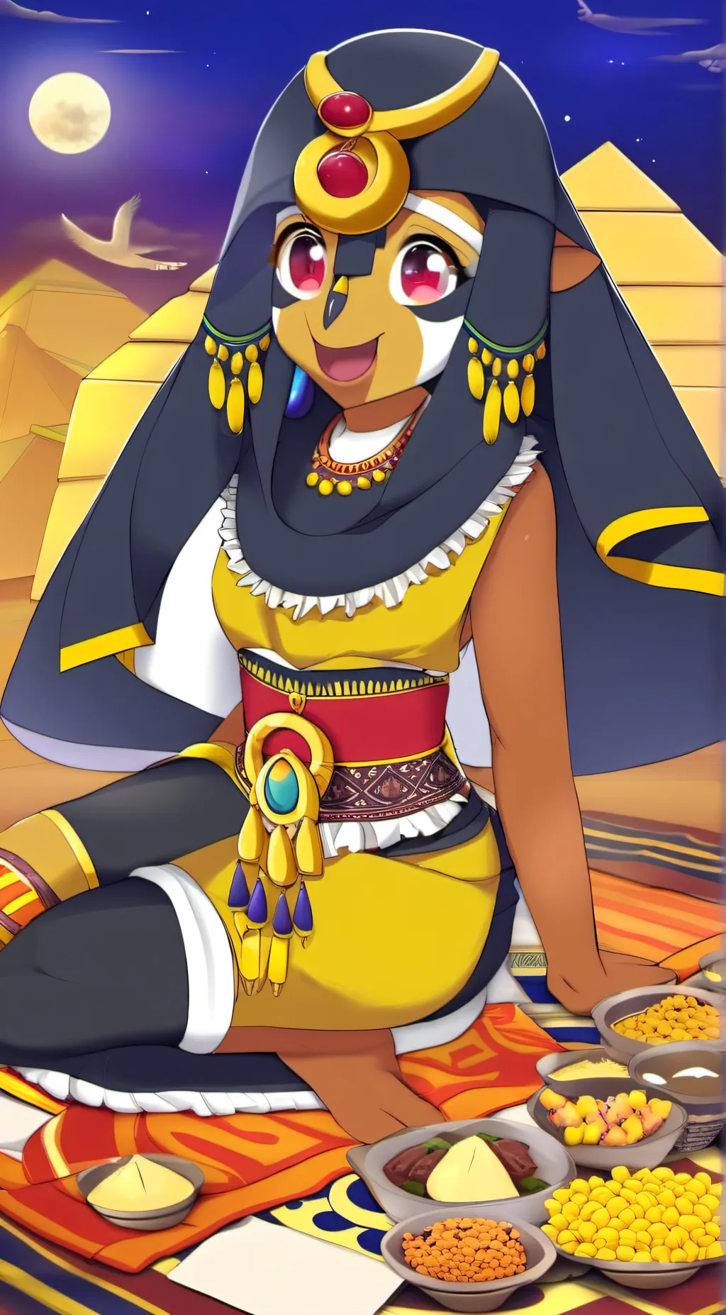 ai character: Ankha background
