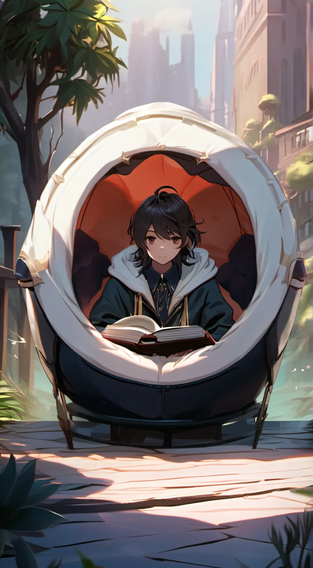 ai character: Amanda  background