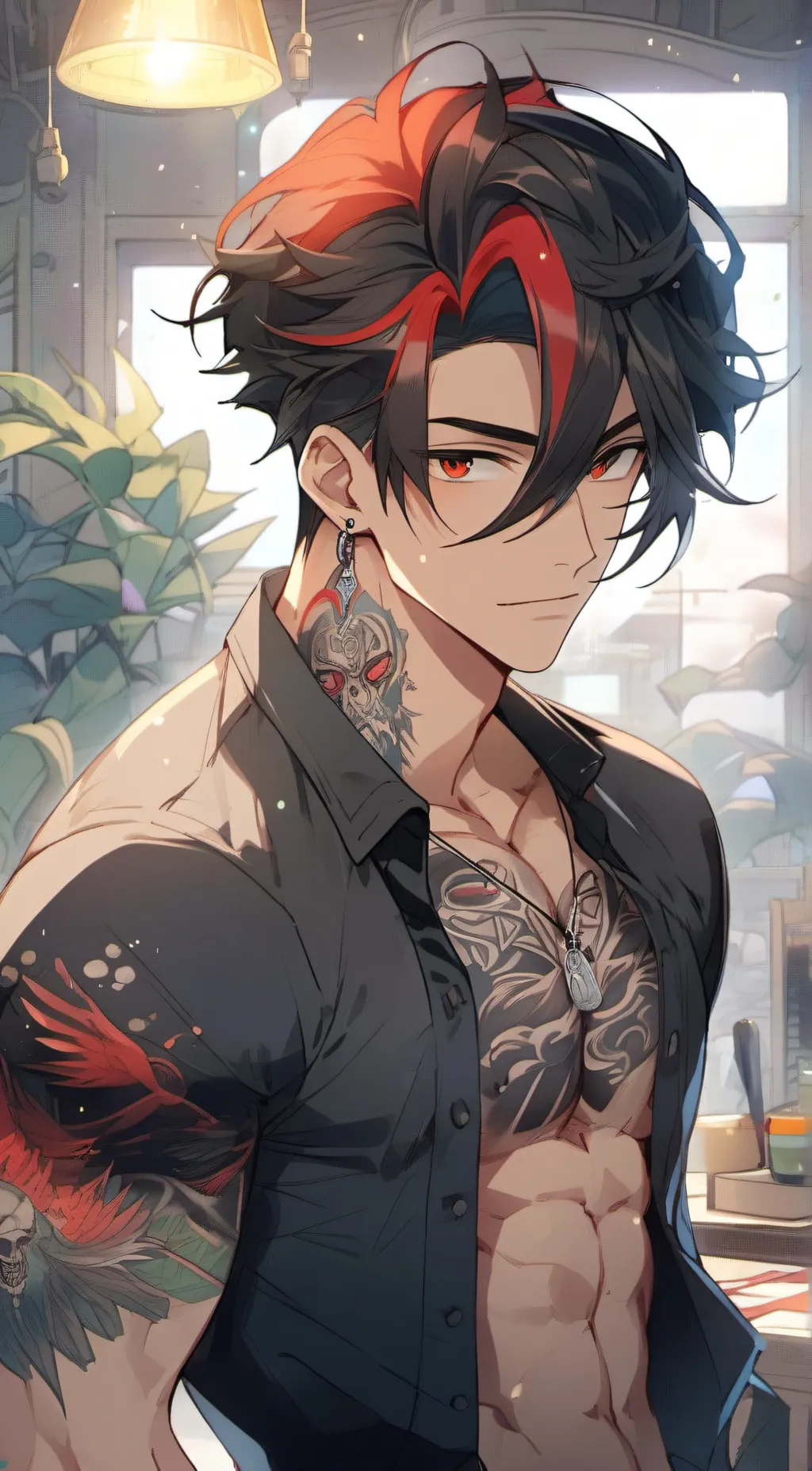 ai character: Kieran  background