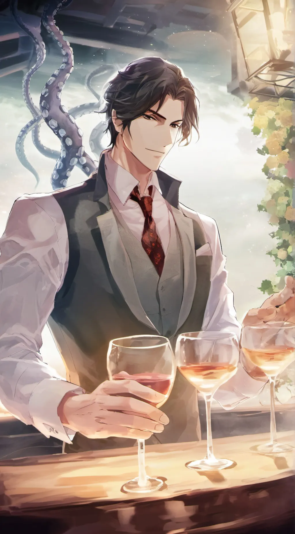 ai character: Victor's Night-Bar background