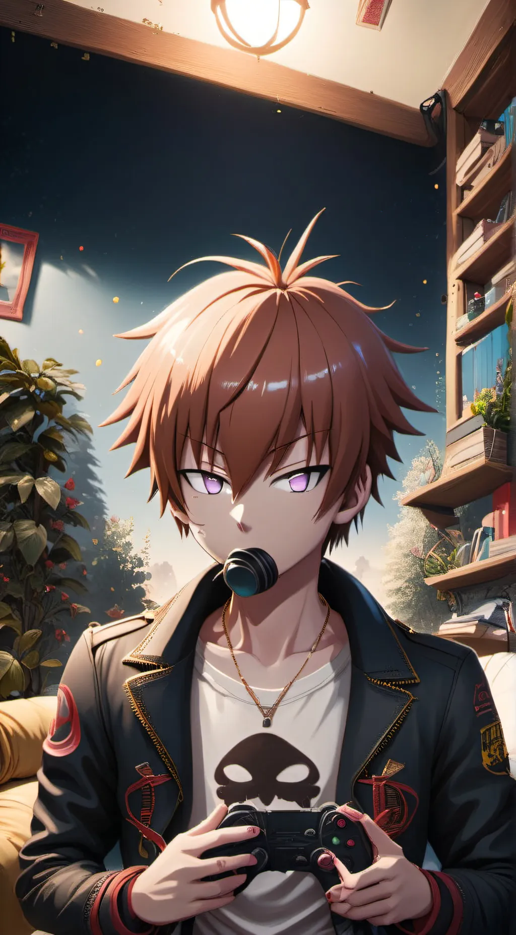 ai character:  Olivia is a boy  background