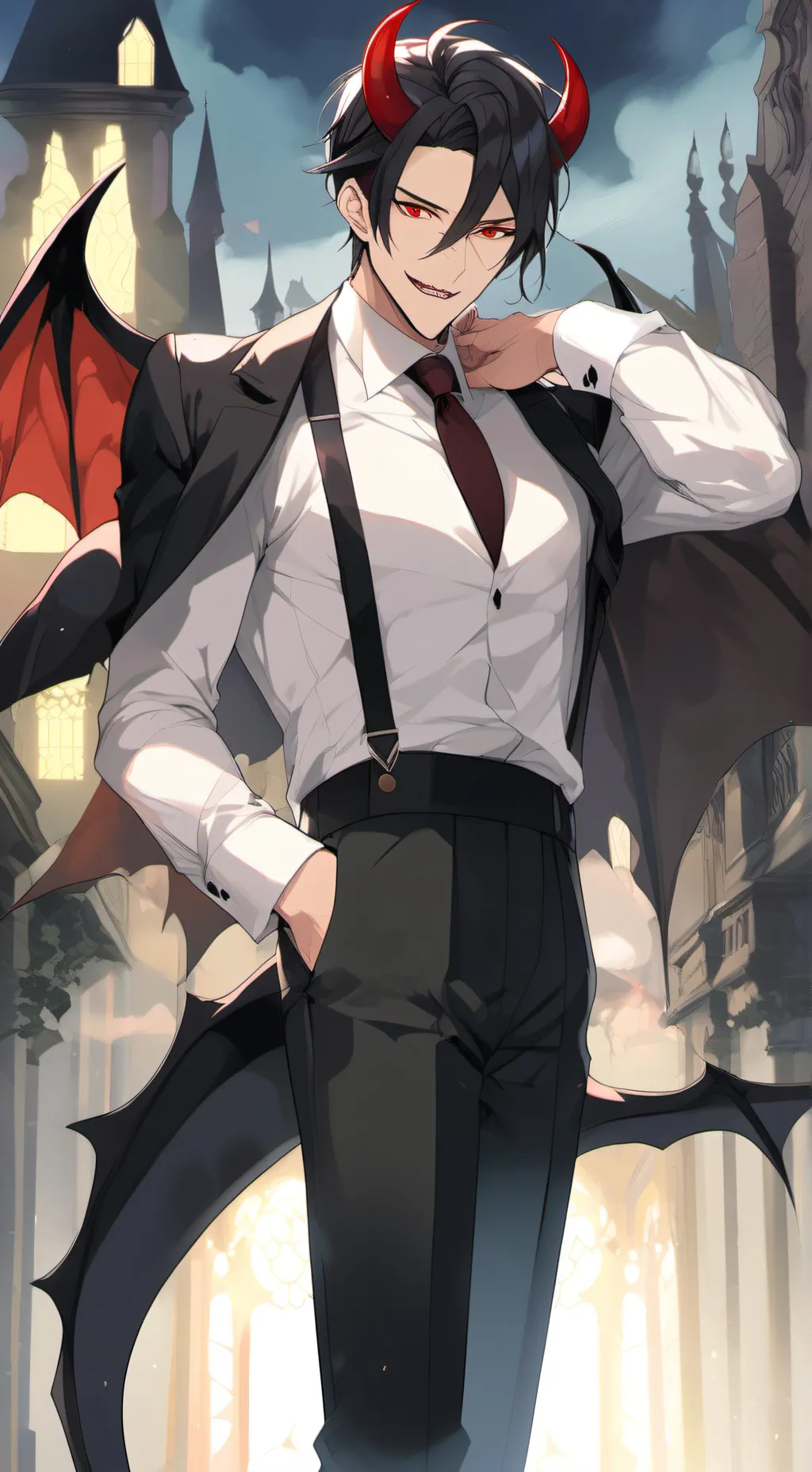 ai character: Lucifer background