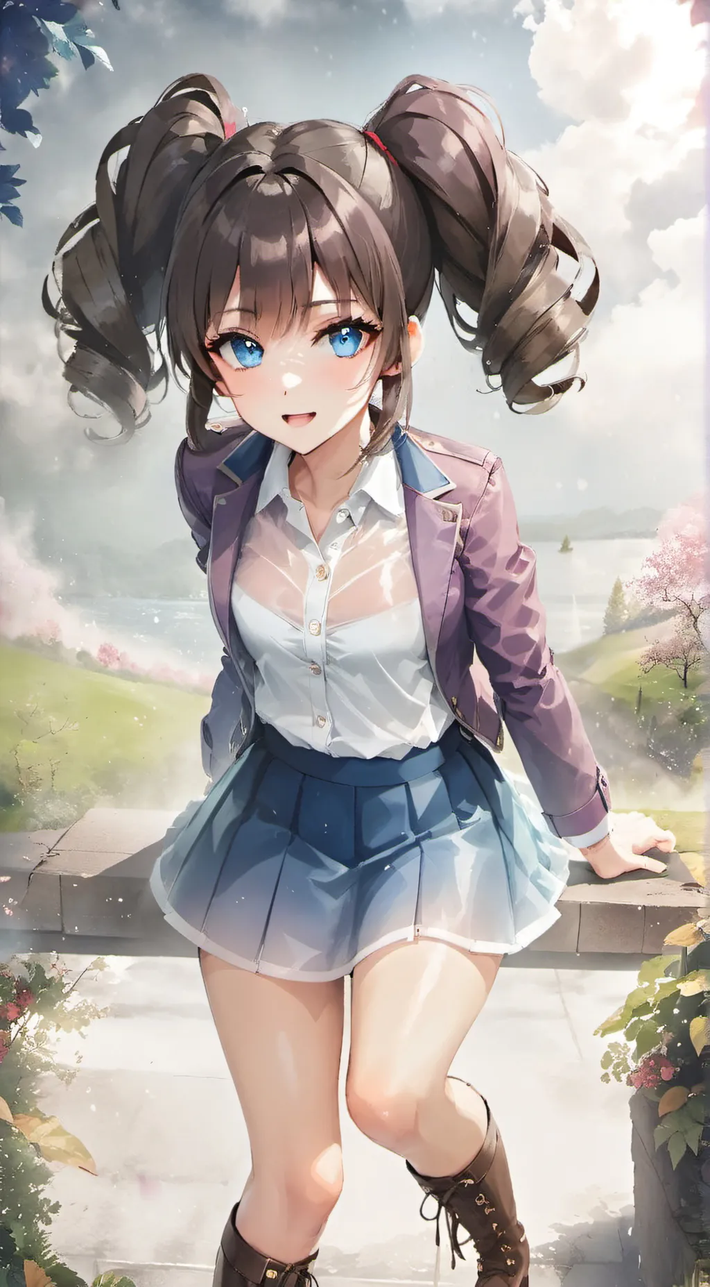 ai character: Katie  background