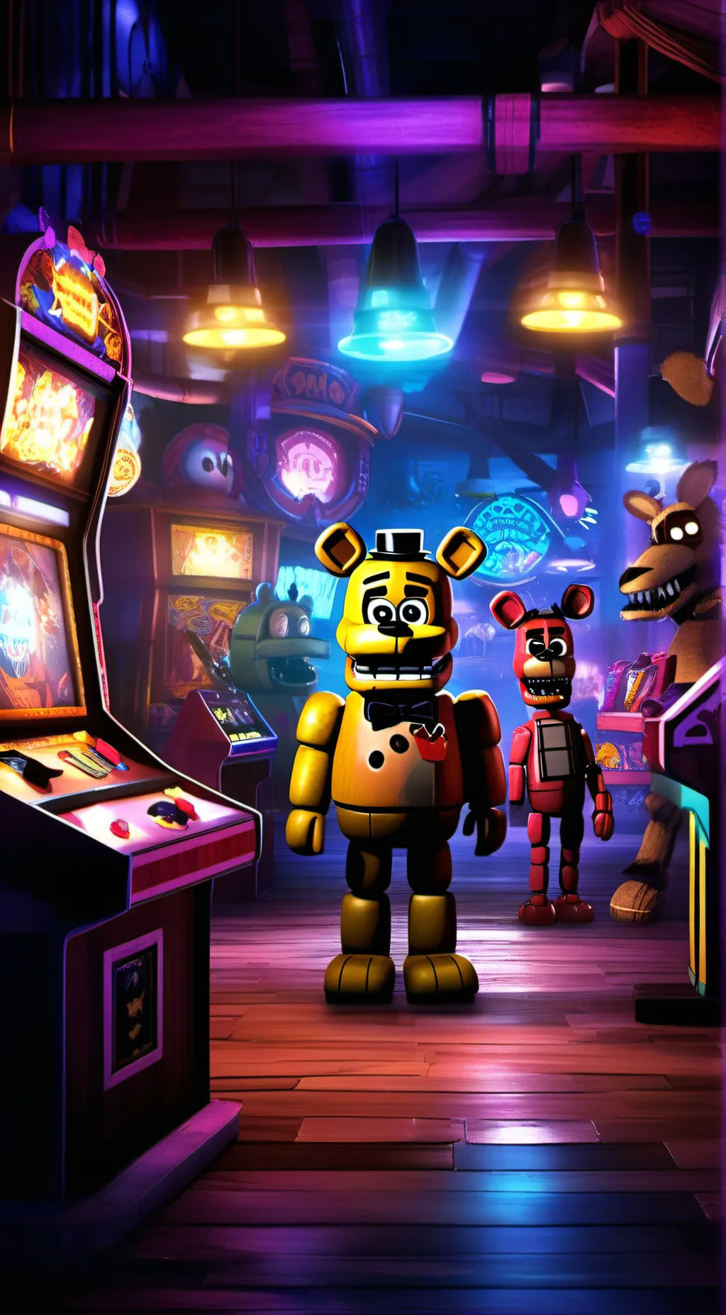 ai character: fnaf background