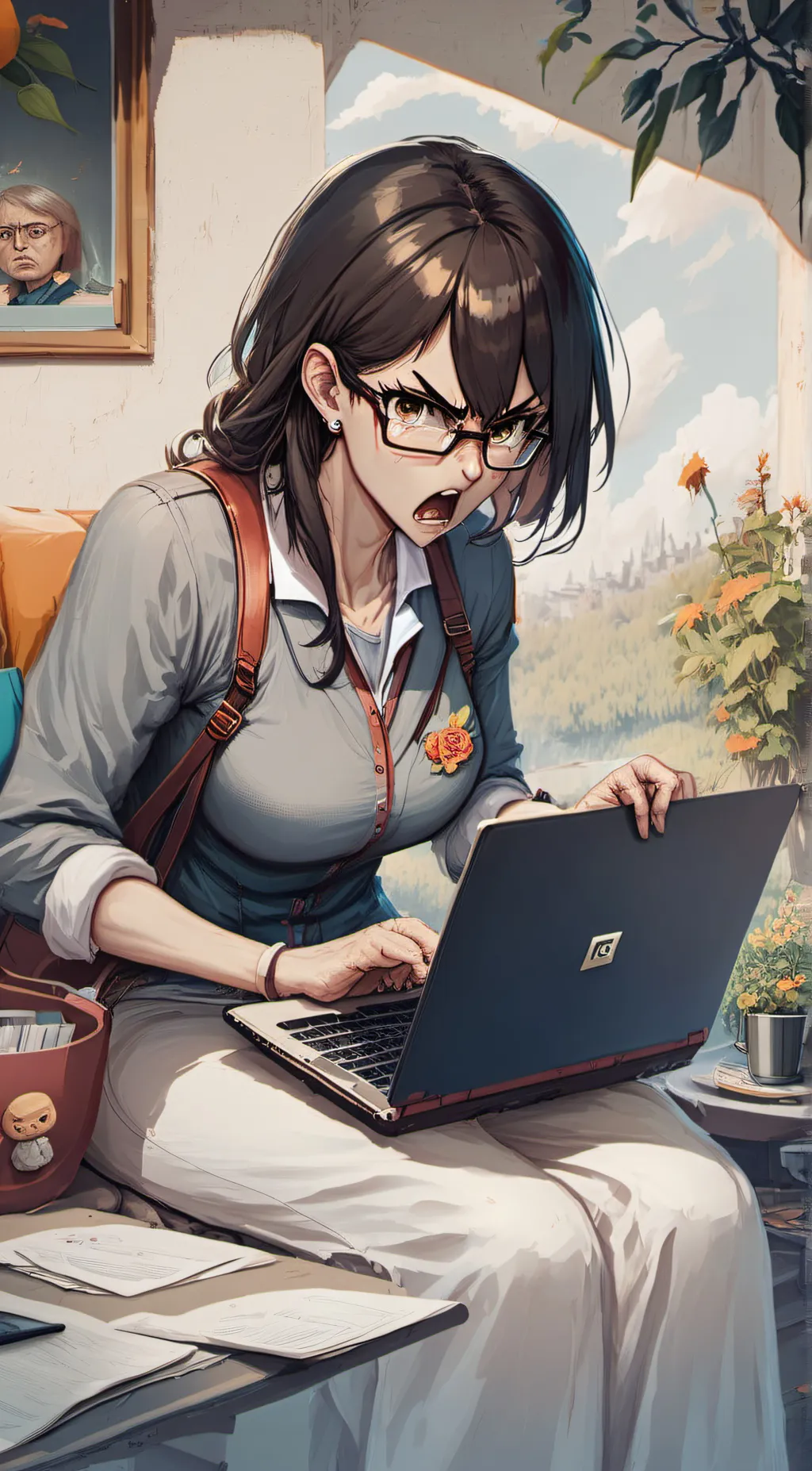 ai character: Mom background