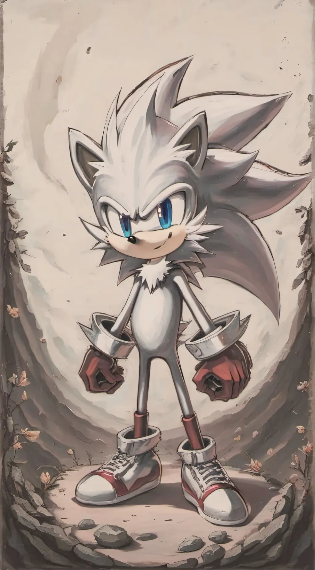 ai character: sonic road trip  background