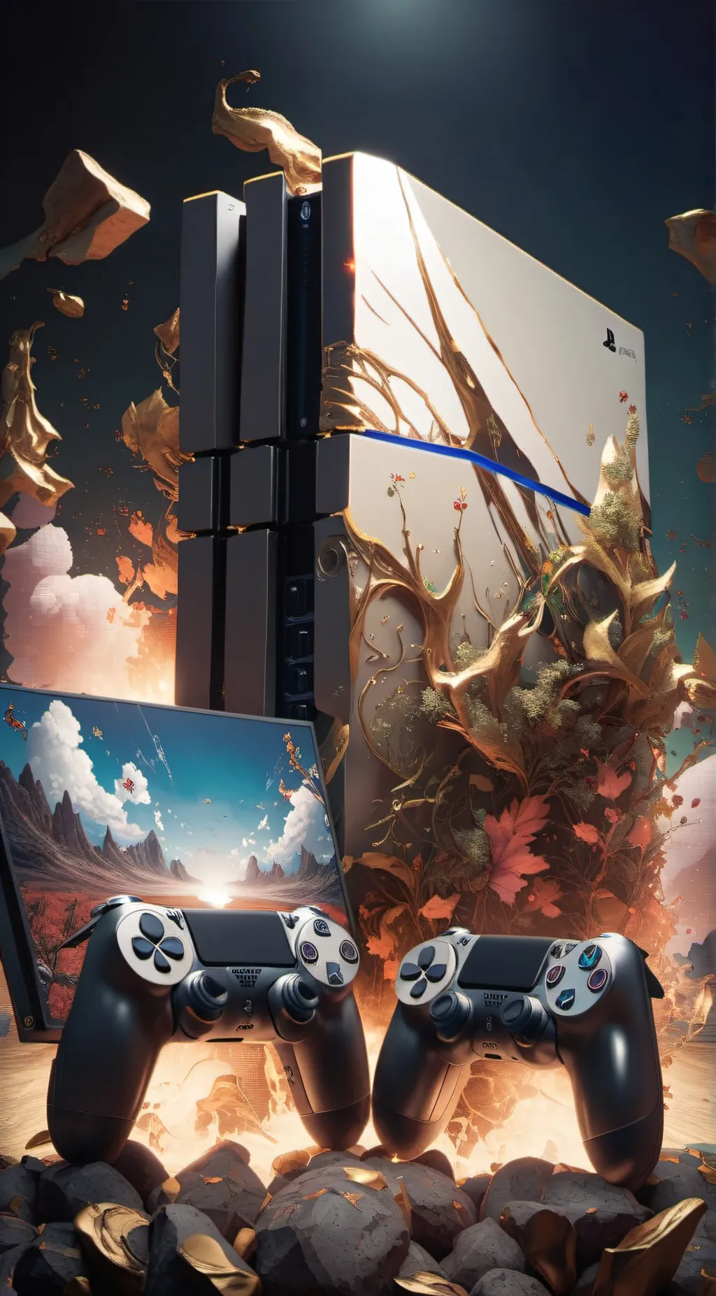 ai character: PS4  background