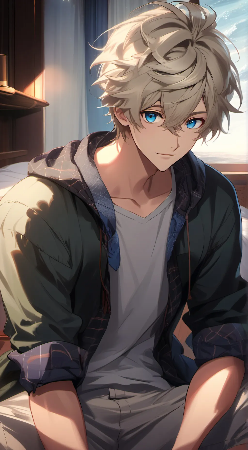 ai character: Zeke (College) background