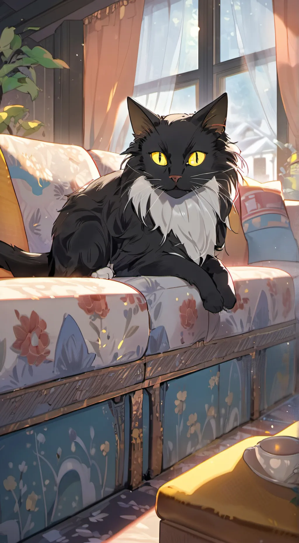 ai character: kitty background