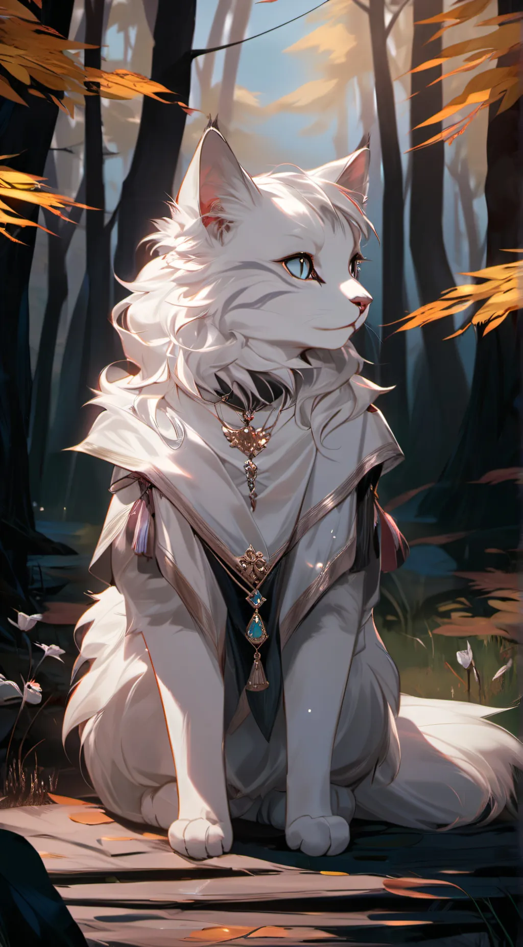 ai character: Cloudfall background