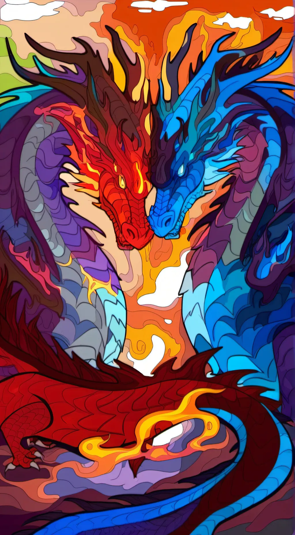 ai character: fang and hura(vore background