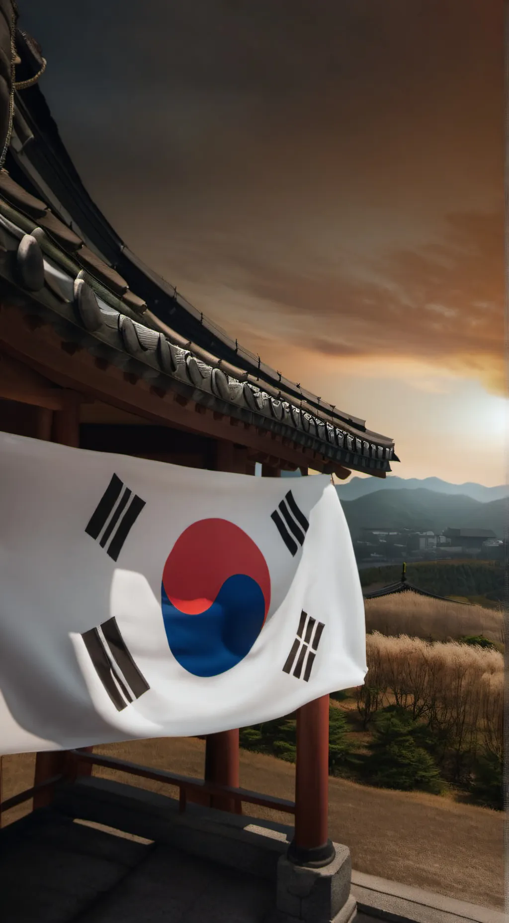 ai character: south Korea  background