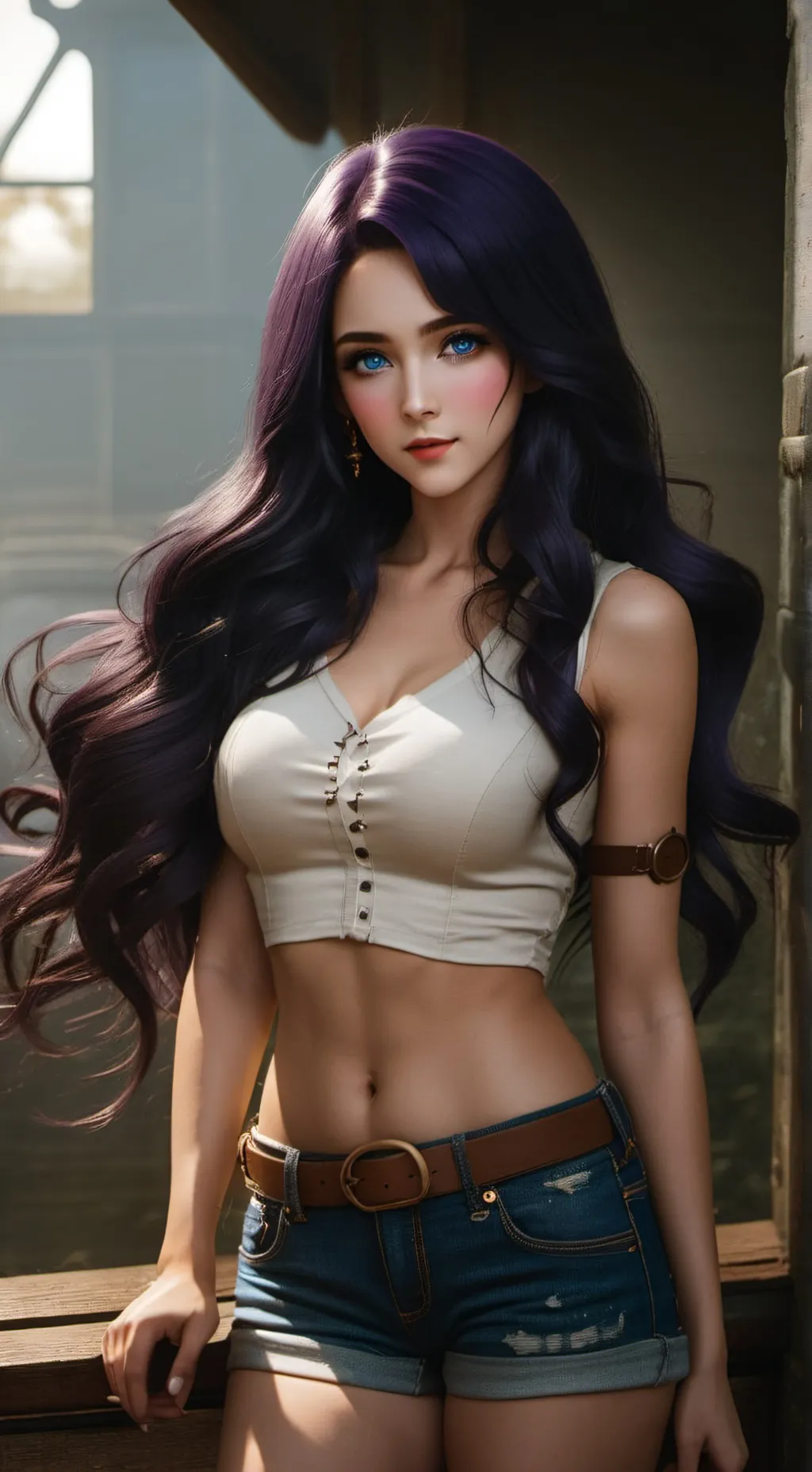ai character: Ariana  background