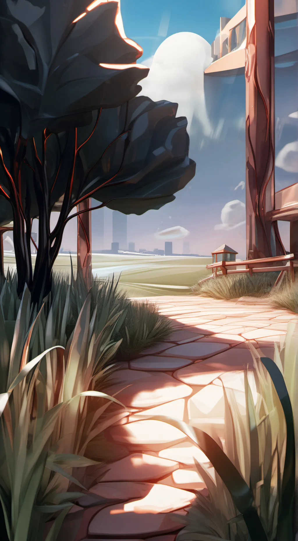 ai character: grass 2 background