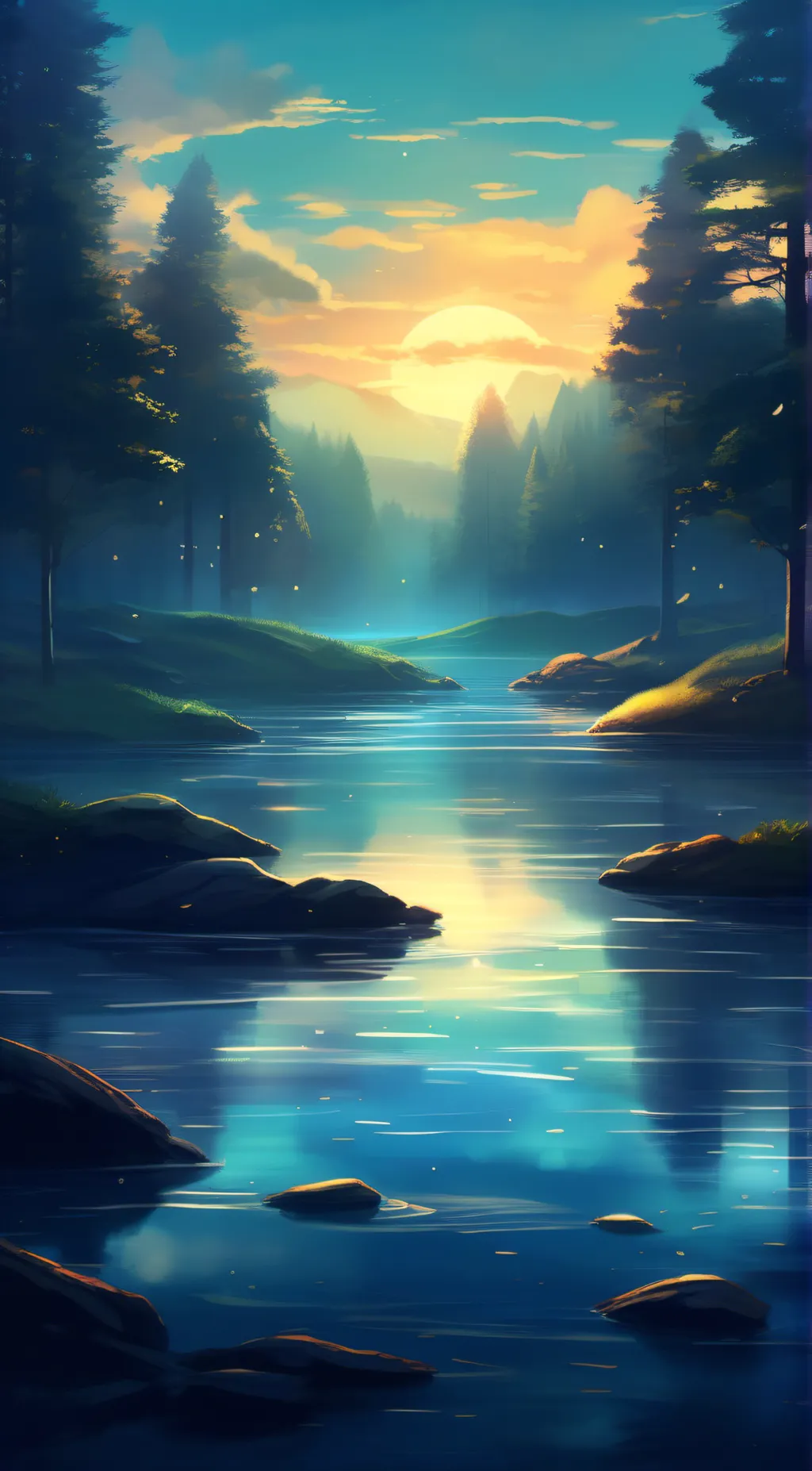 ai character: depression test background