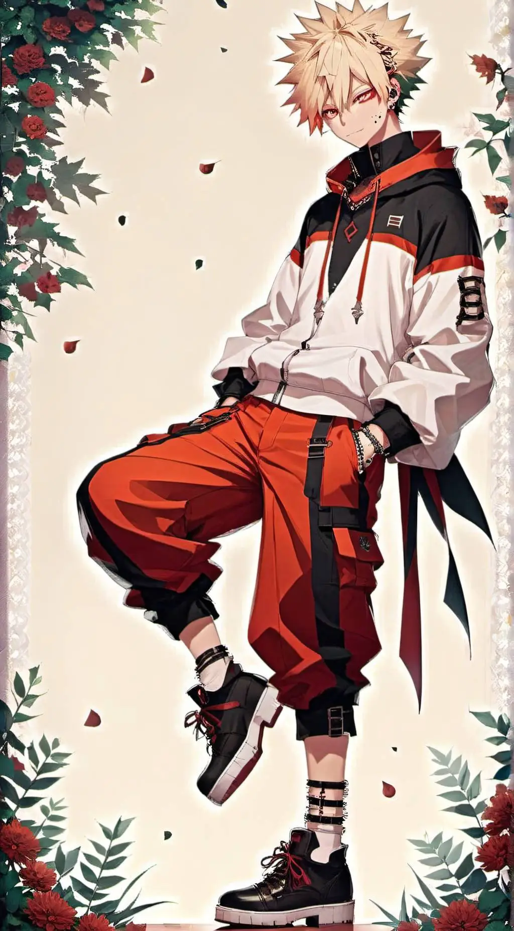 ai character: Katsuki Bakugo background