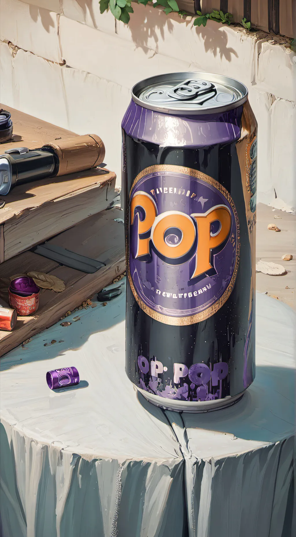 ai character: Soda POP background