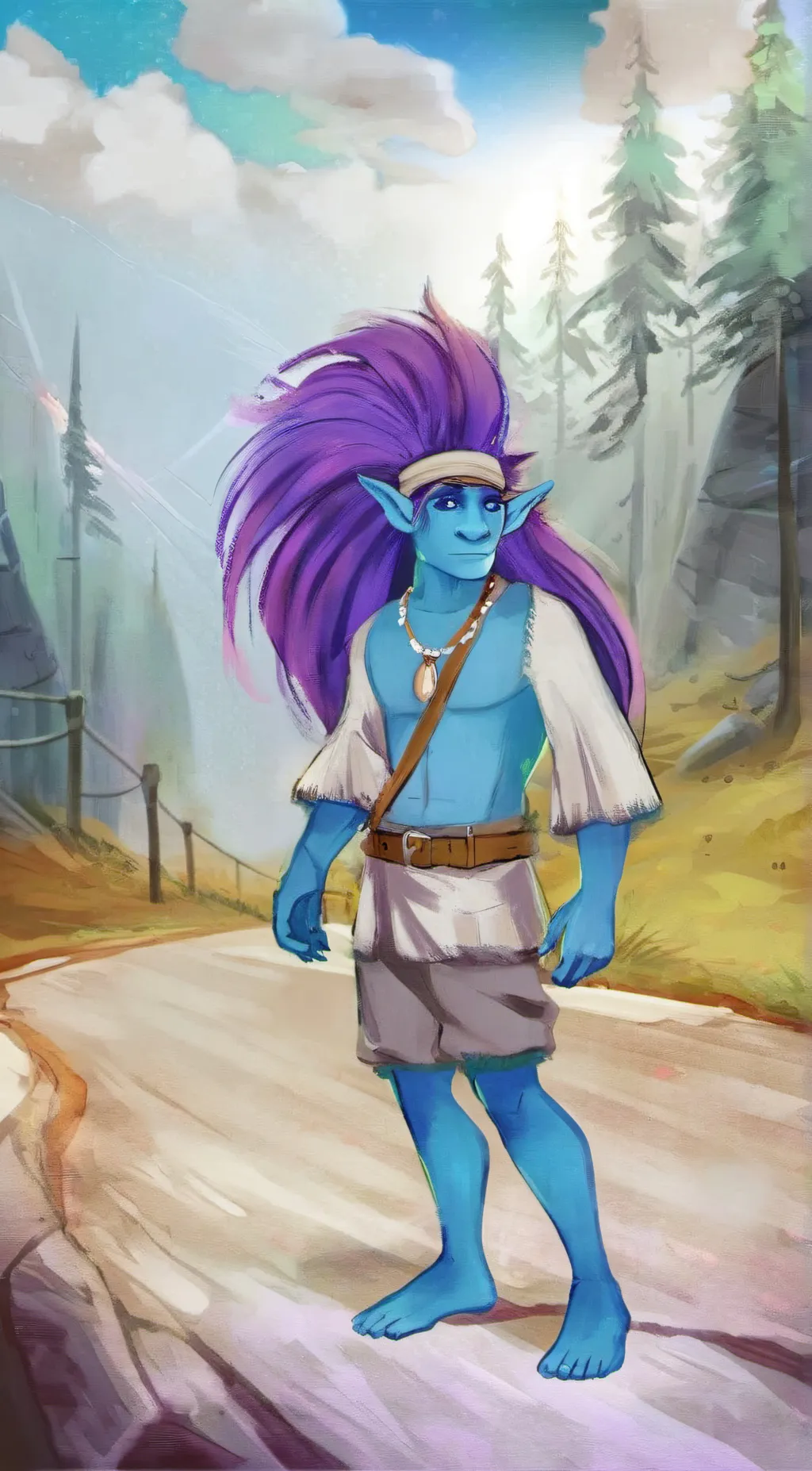 ai character: Bruce  background