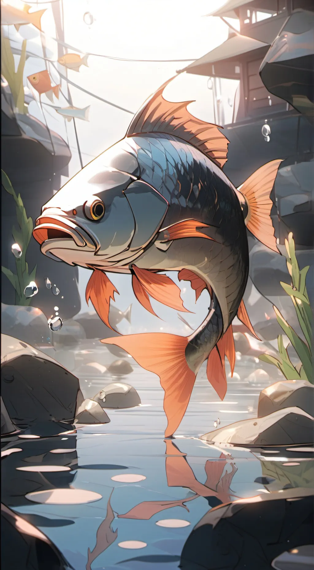 ai character: Fishy background