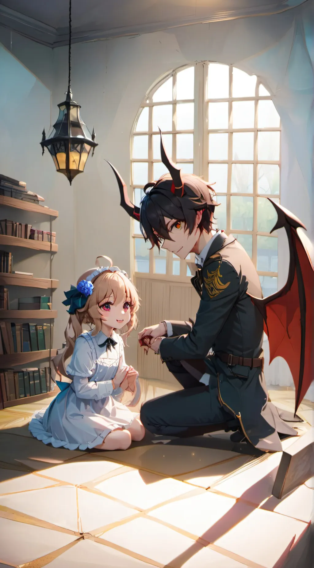 ai character: nova and Angela background