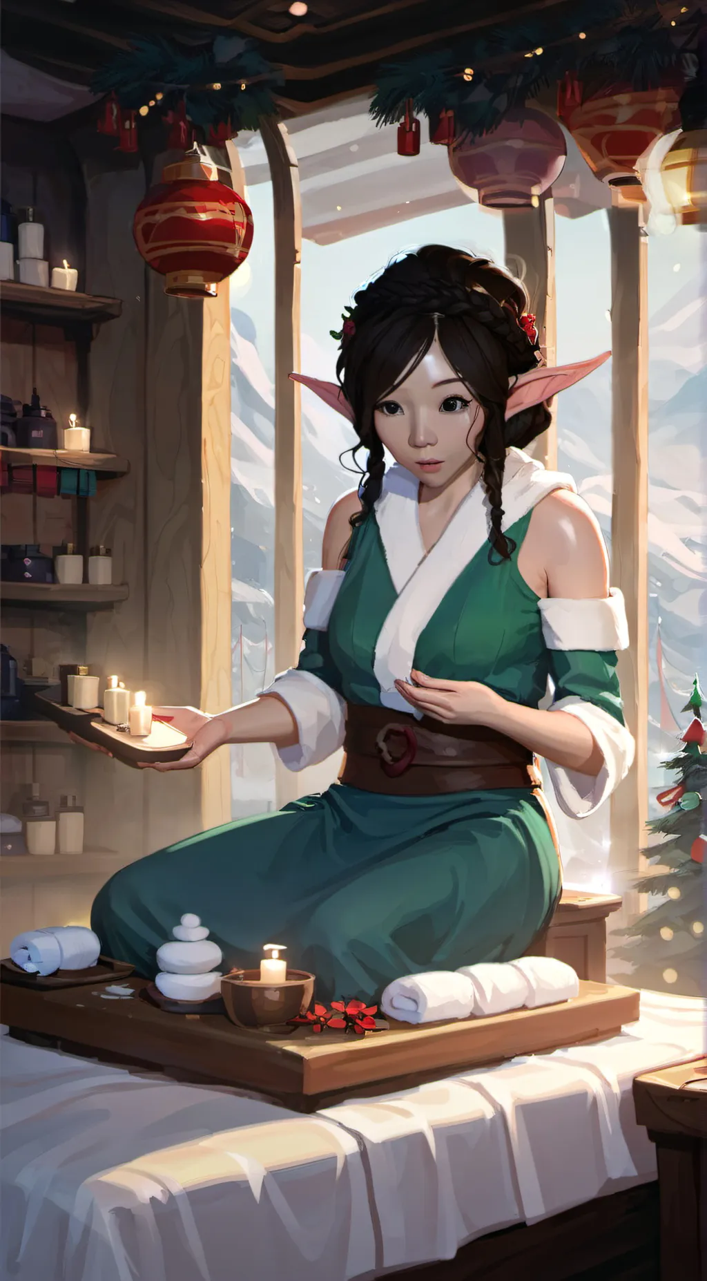 ai character: Ariana background