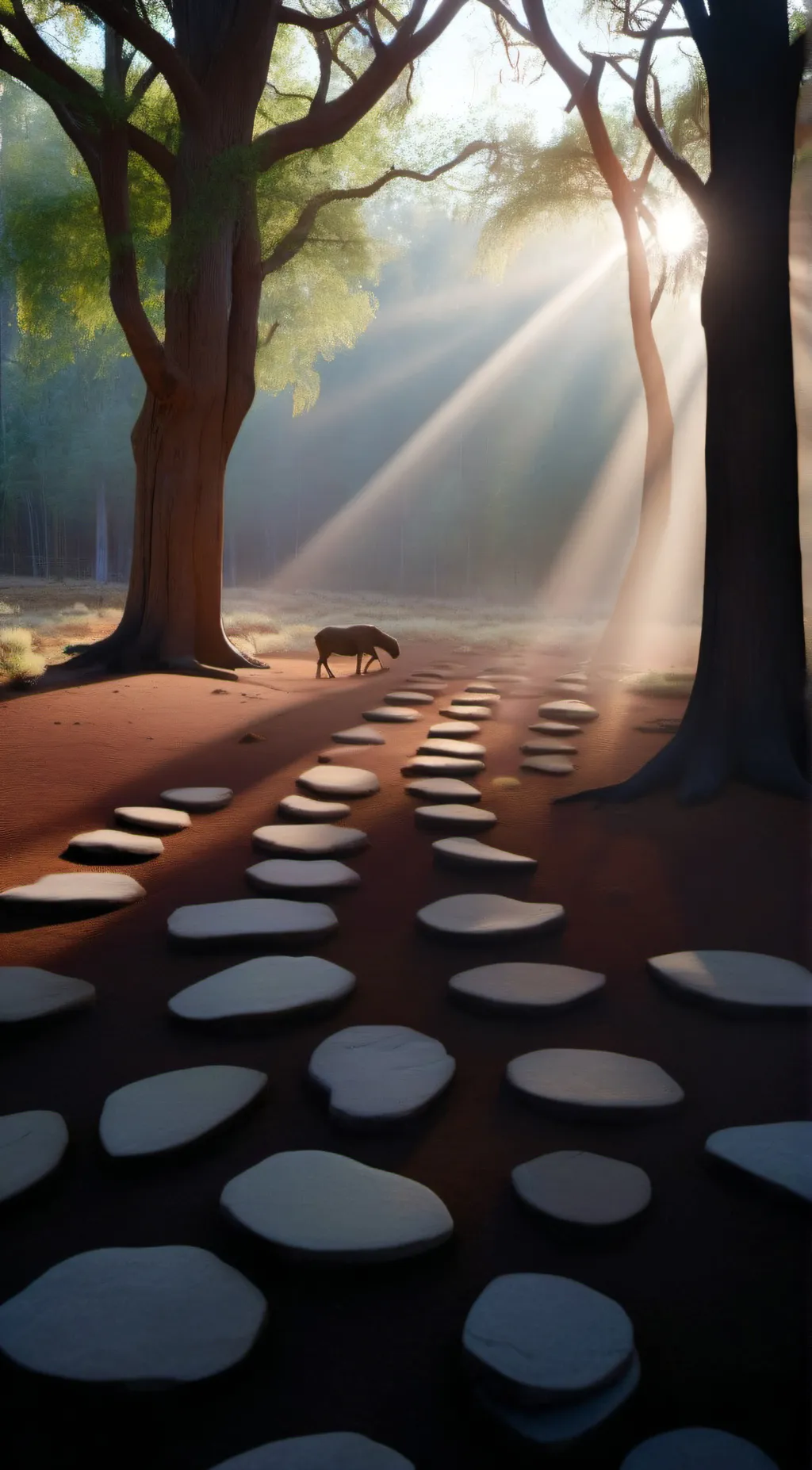 ai character: woods background