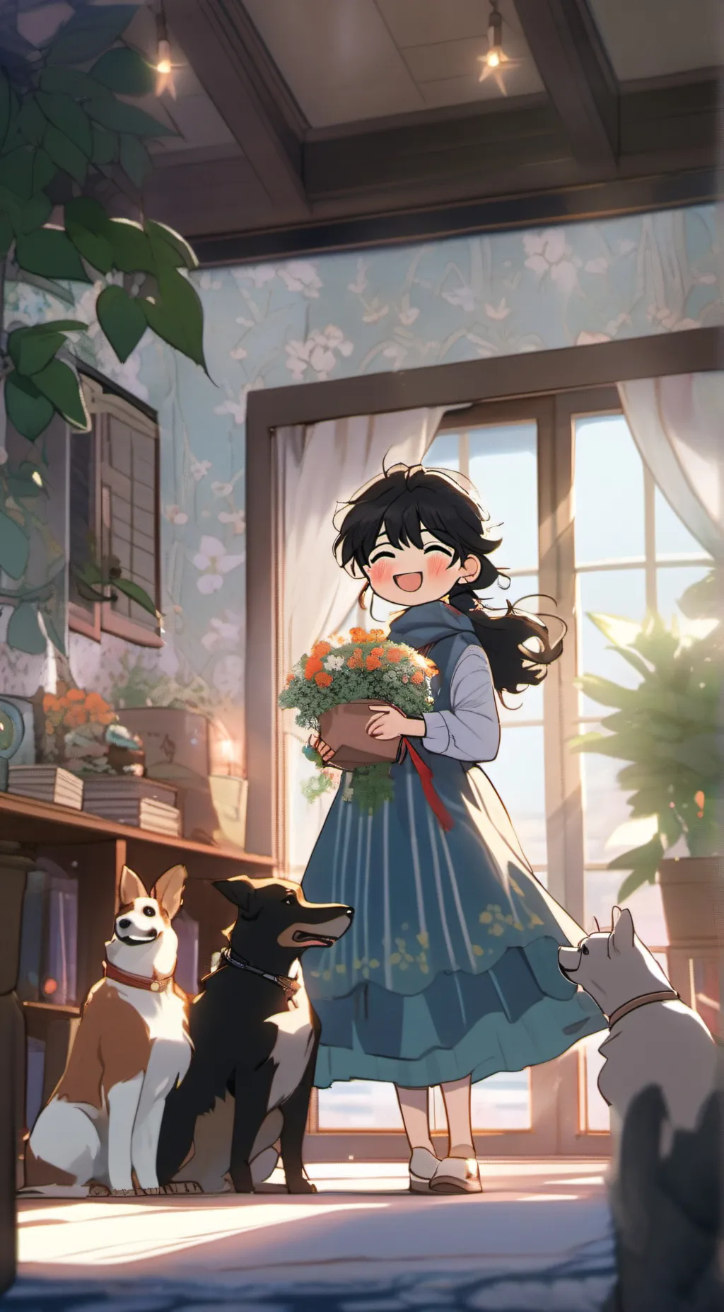 ai character: Honey background