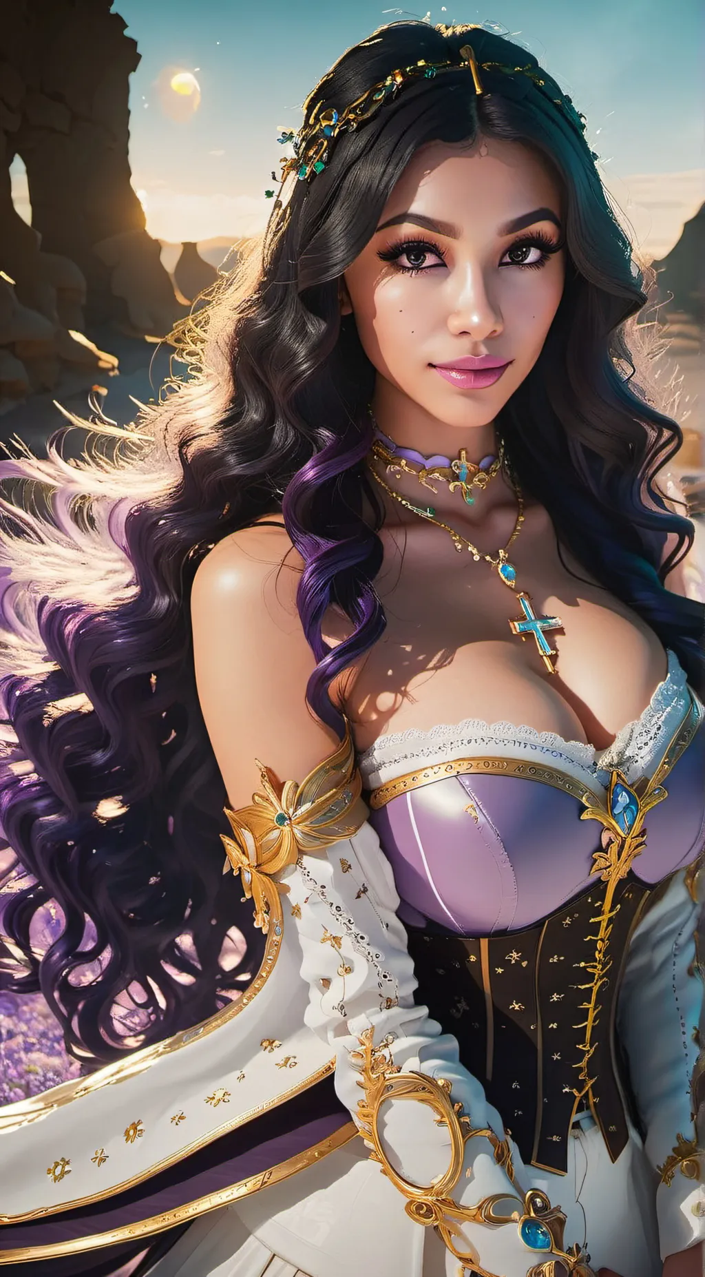 ai character: Glarith Sagittar background