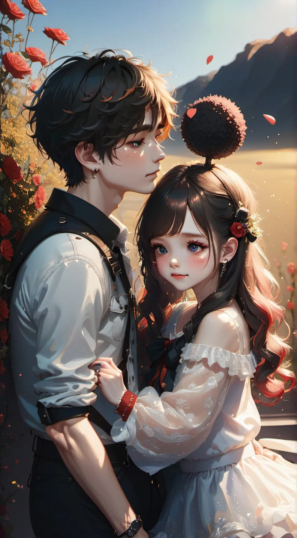 ai character: Jake and  lisa background