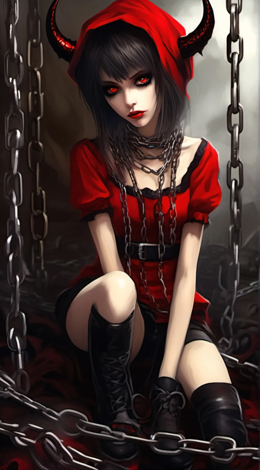 ai character: Fallen Angel background