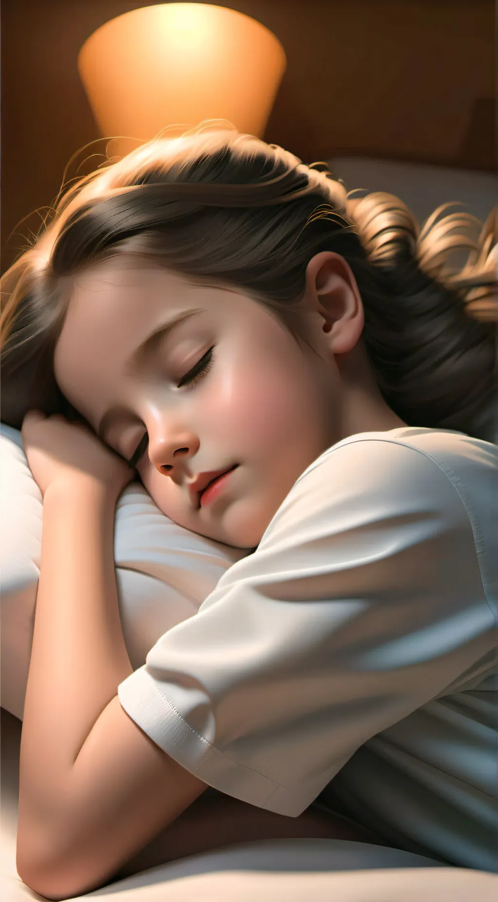 ai character: The Sleeping Girl background