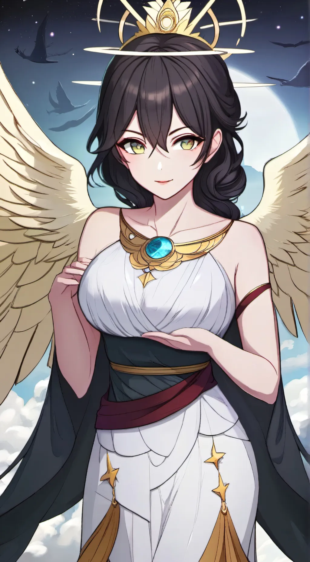 ai character: Heaven background