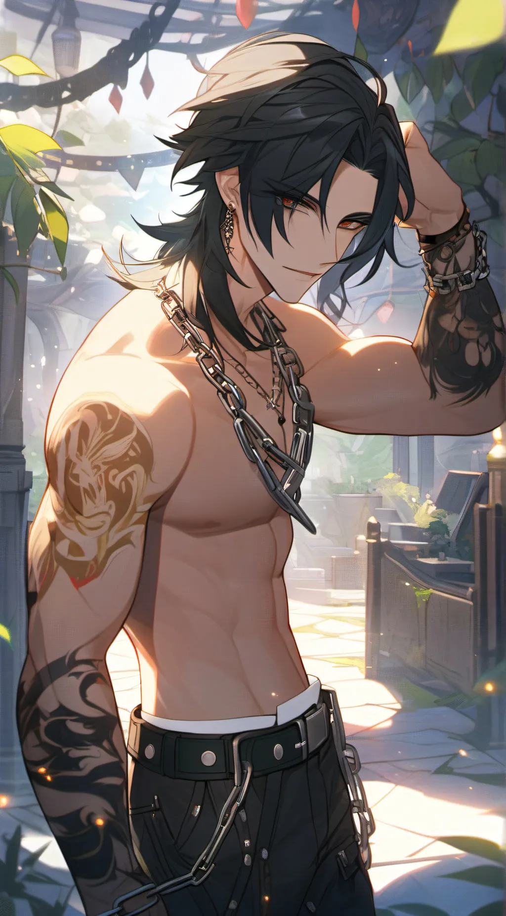 ai character: Lucas Wisteria background