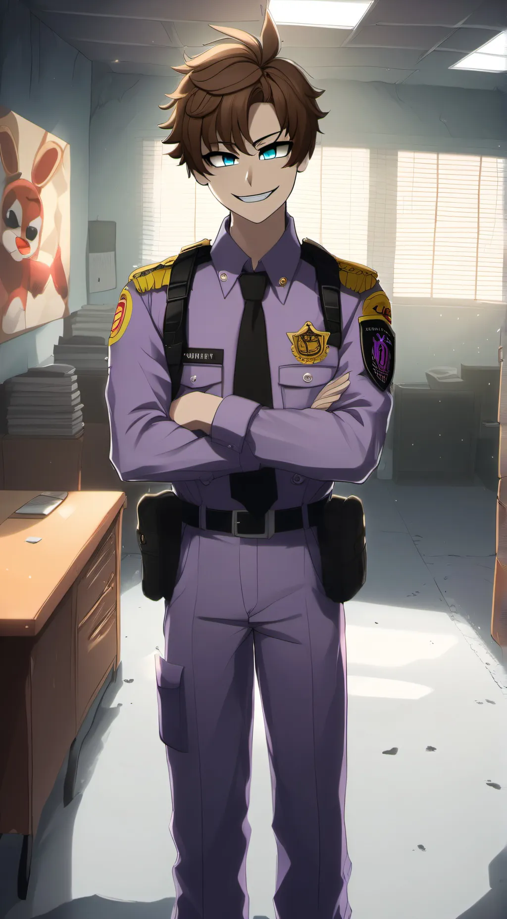 ai character: Michael afton background