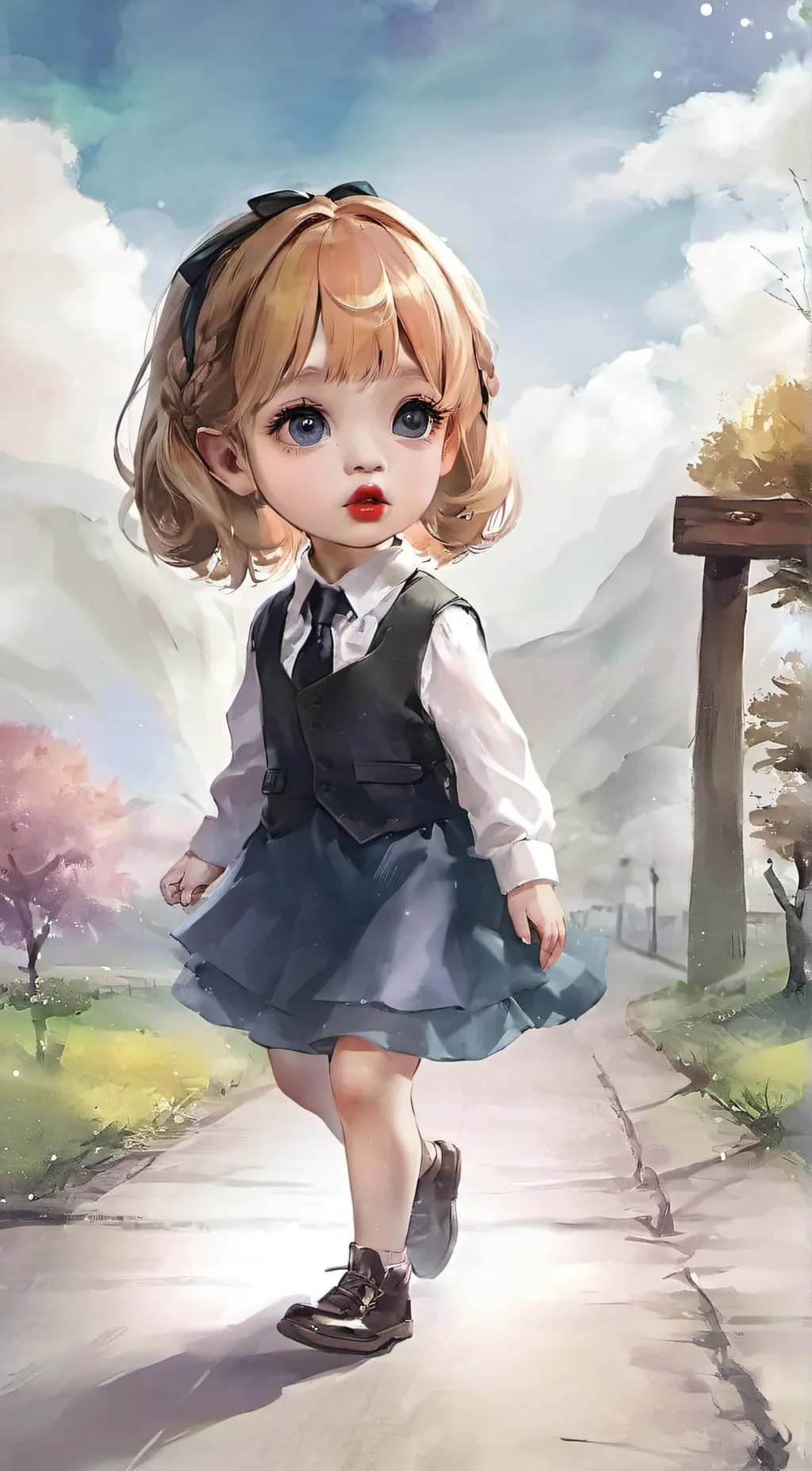 ai character: Skin Fetus Girl background