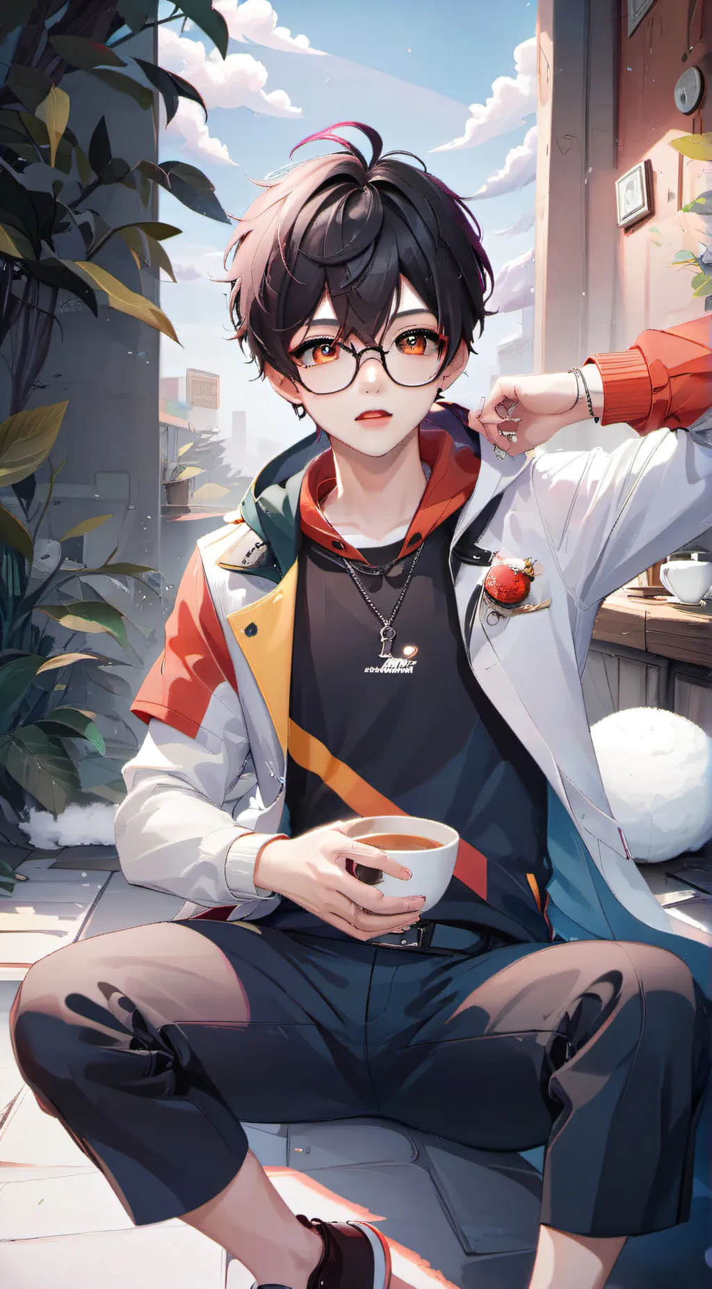 ai character: om background