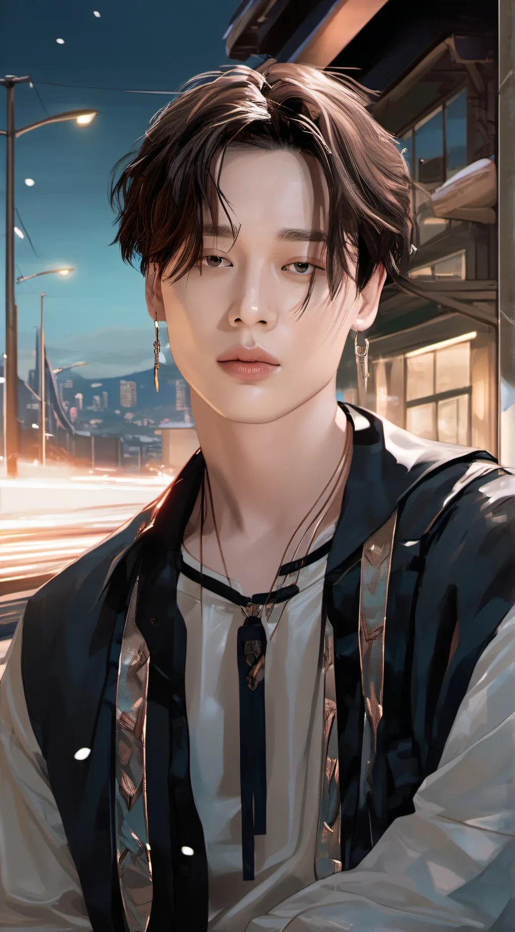 ai character: Vegas background