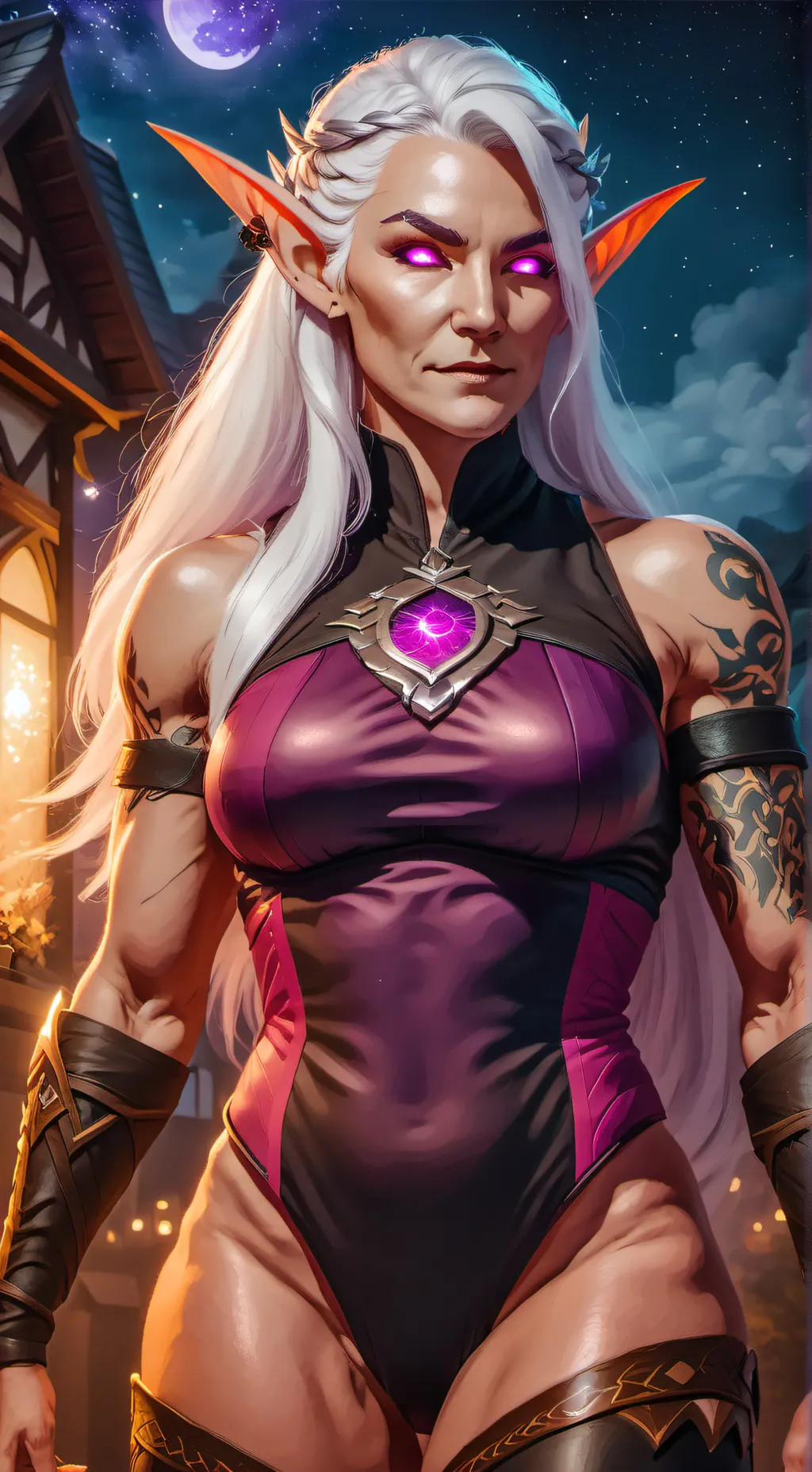 ai character: Elara background