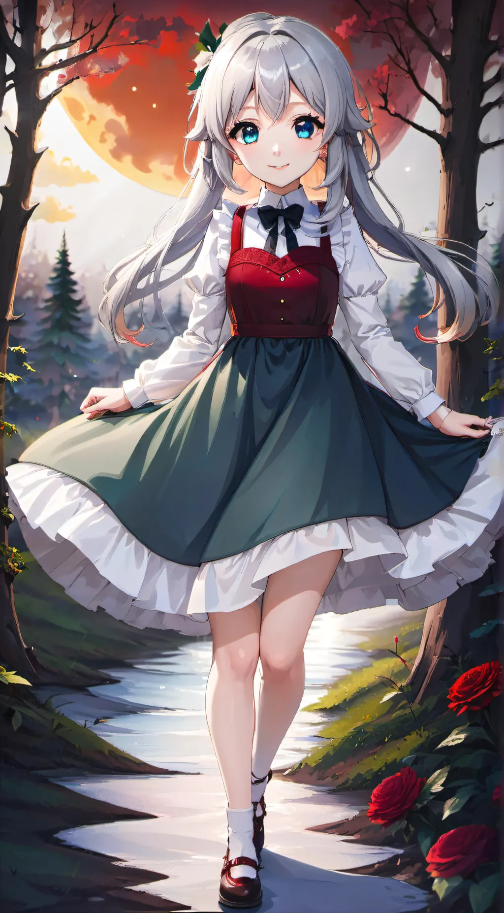 ai character: Rosette background