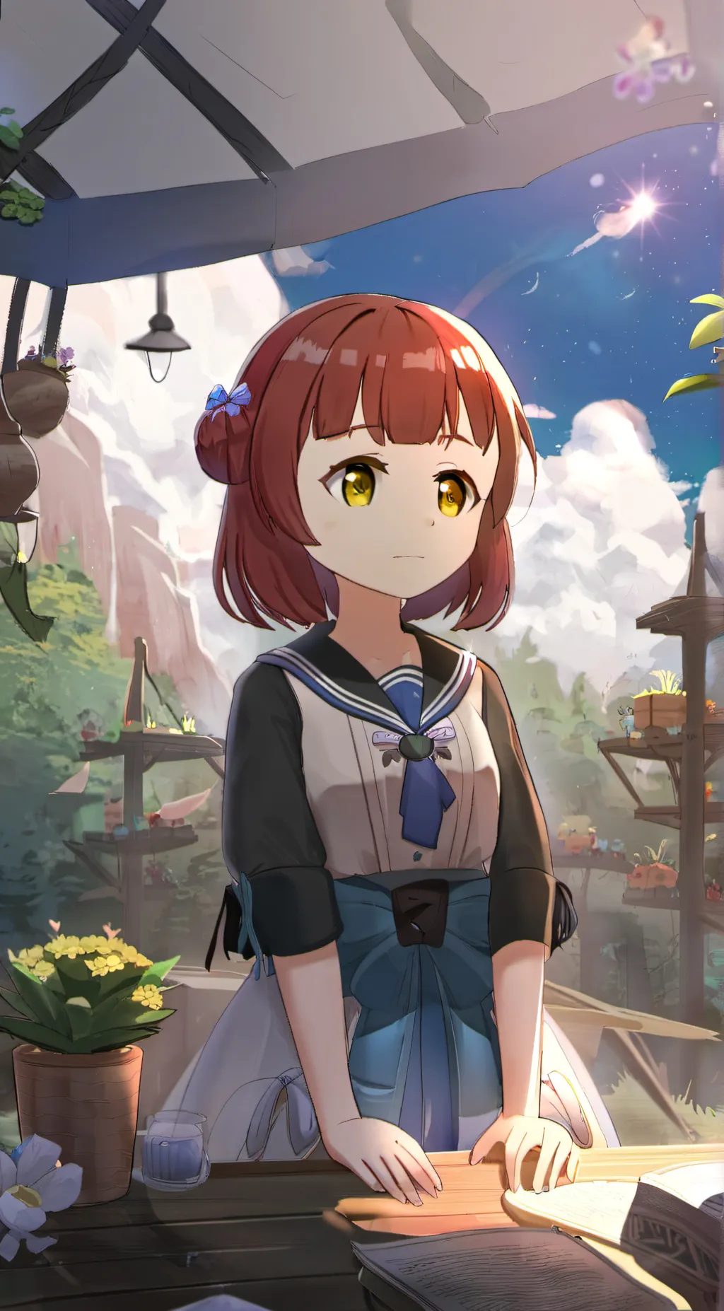 ai character: Morgan💜❤️💜❤️ background